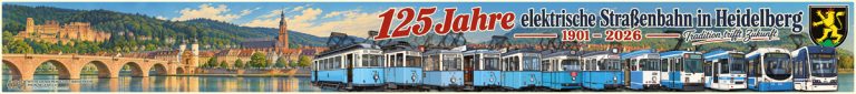 Jubiläum 125 Jahre elektrische Straßenbahn Heidelberg